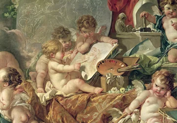 Genius lehrt die Künste, 1761 (Detail)